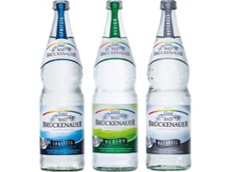 Perlglasflasche Staatl. Bad Brückenauer Mineralbrunnen, Produktdesign